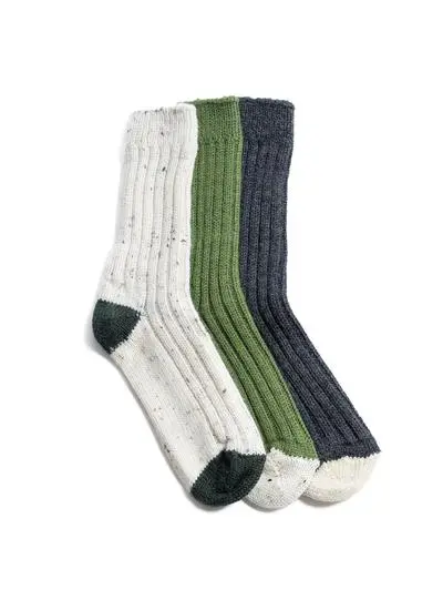 Set of 3 Mens Merino Wool Socks